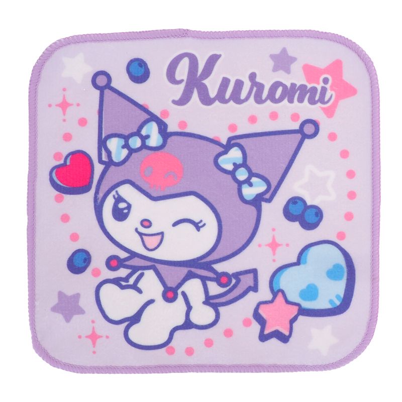 Kuromi Mini Towel Set (2 pcs./ packs) w/ Plastic Tube 迷你方巾(2條裝)連膠樽