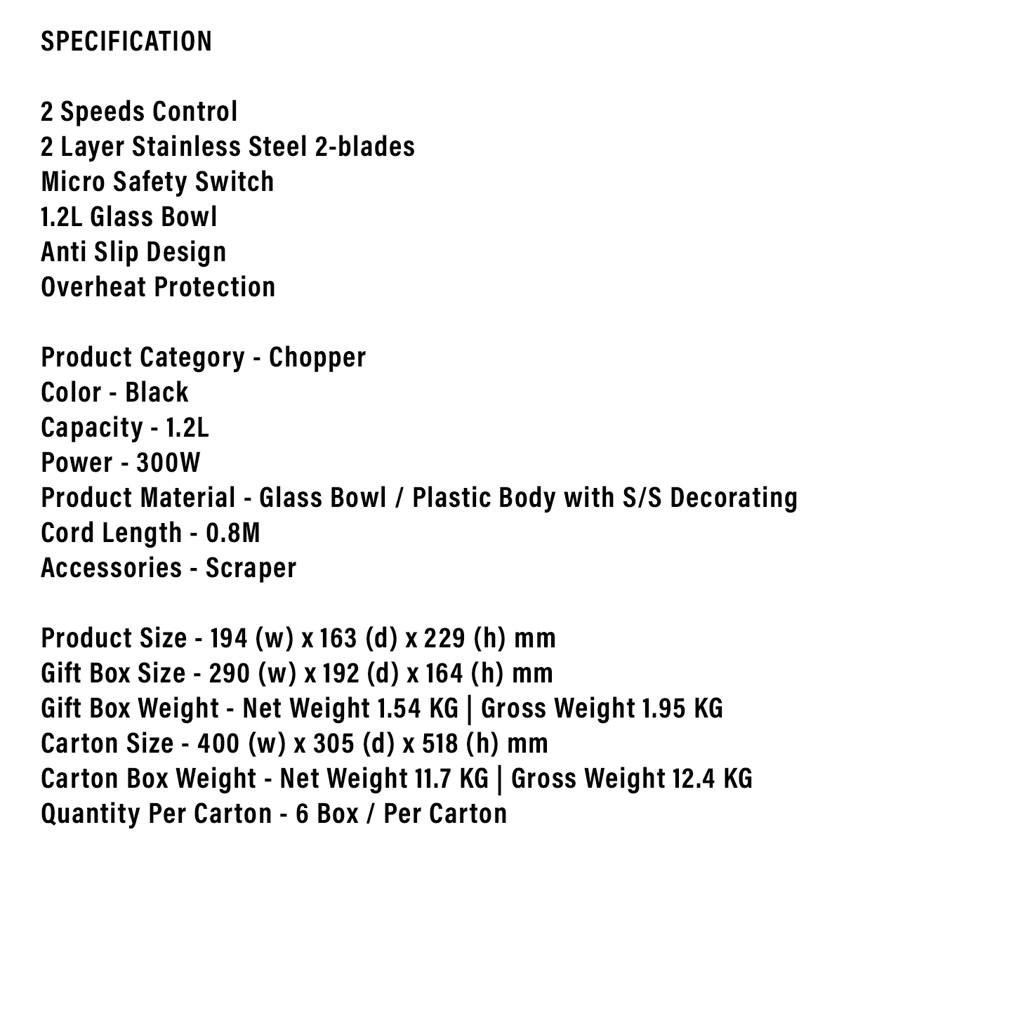 Faber 300W Retro Chopper FCB1230