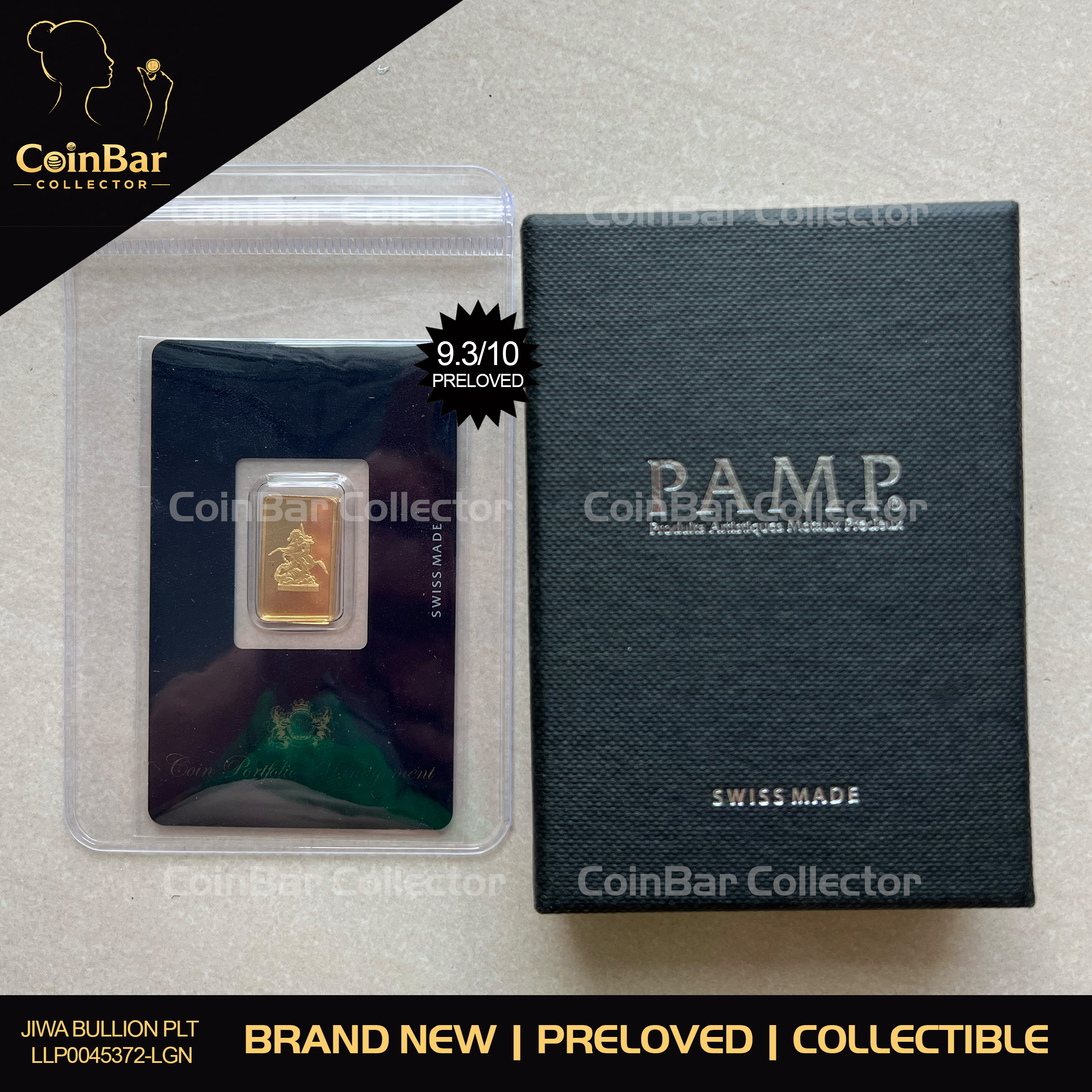 (Low SN: 76) PAMP RARE St George & Dragon 2.5g 🇨🇭Swiss Limited Gold Bar Emas 999.9 with box