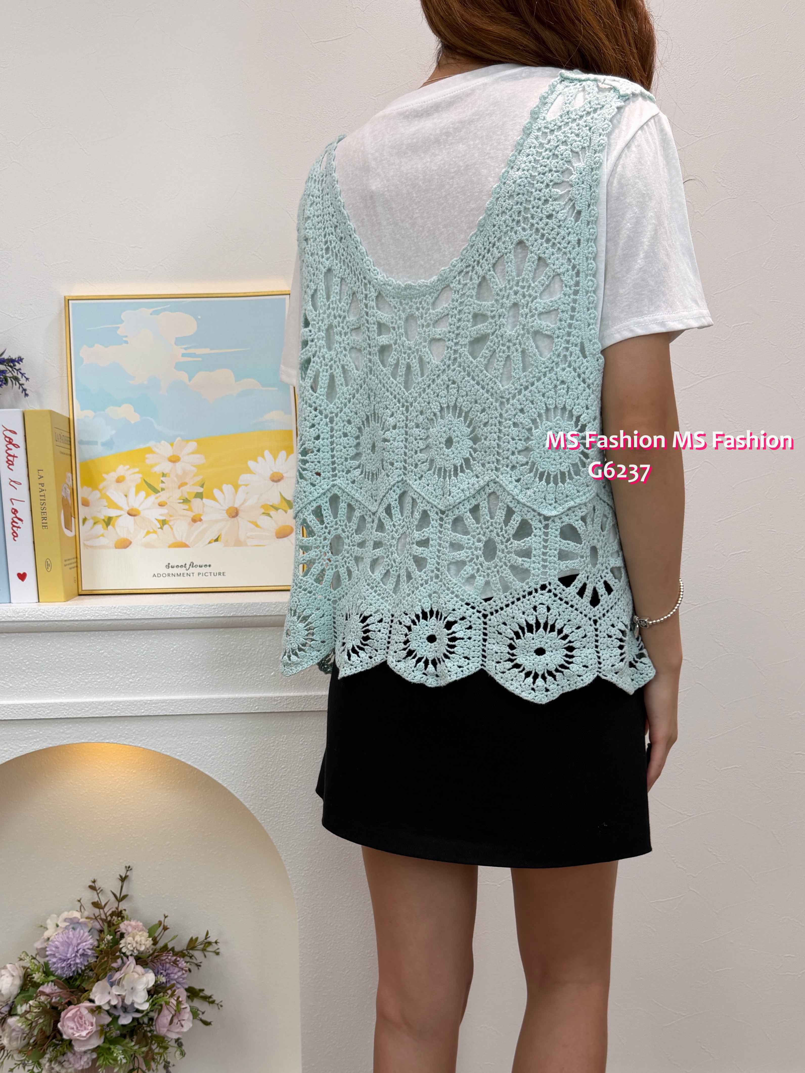 G6237 韓國🇰🇷通花背心Top Set