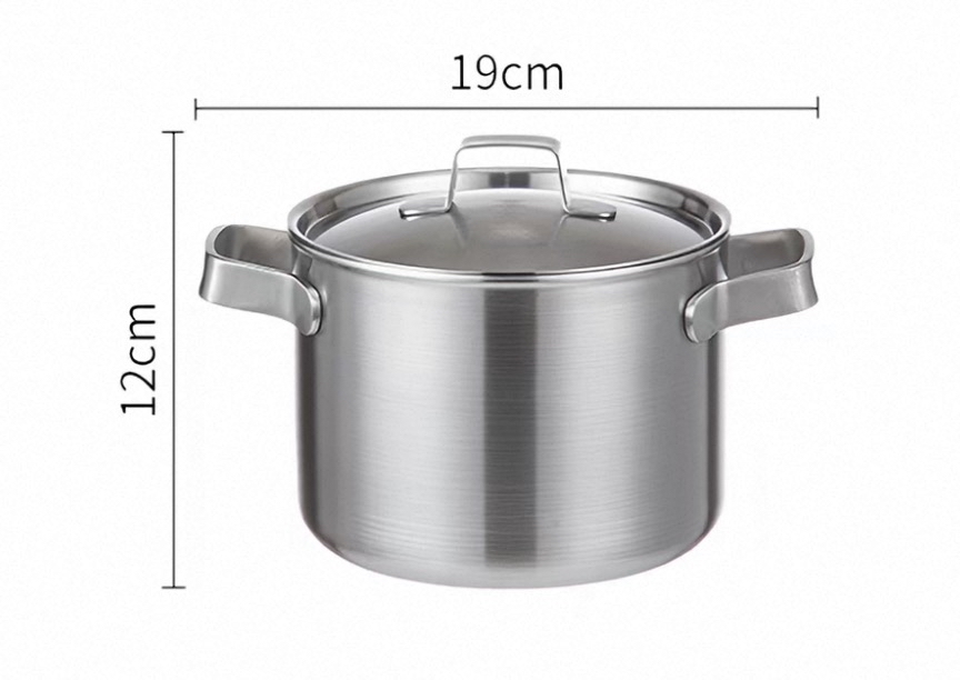 日本霜山不鏽鋼迷你雙耳湯鍋