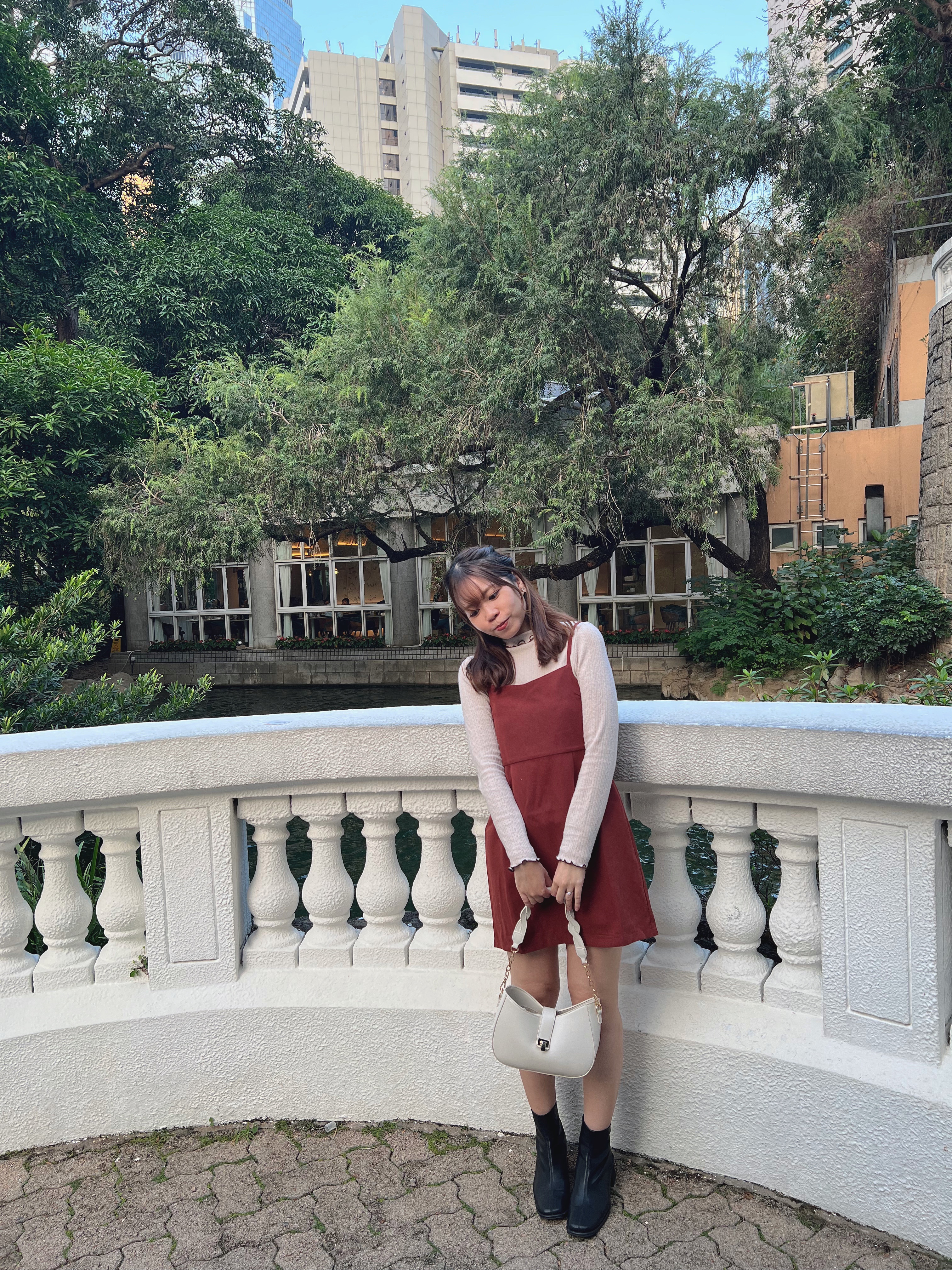 一SET兩件～<限量現貨> 木耳邊Knit Top + 細帶OPS SET