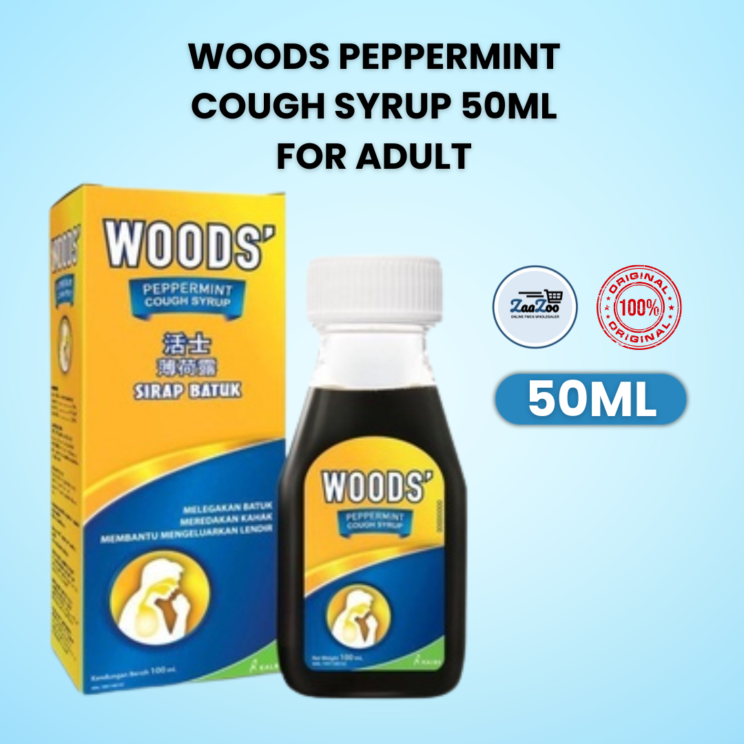 Woods Peppermint Cough Syrup 50ml for Adult