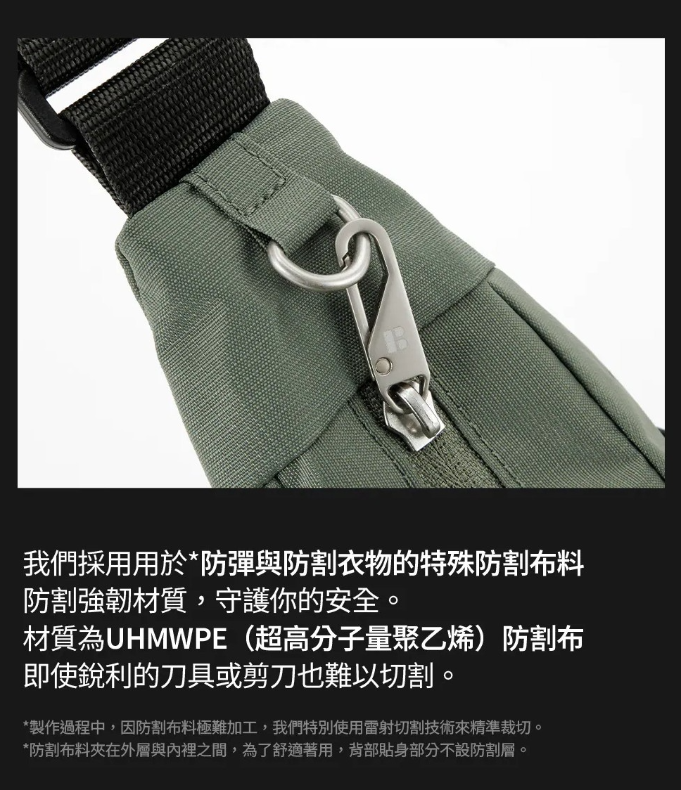 Branden 防盜旅行斜揹袋│ Safe Cross Body Bag