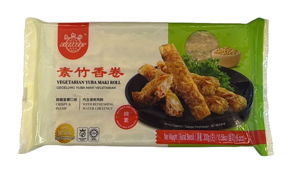 更加好-素竹香卷(純素) 300g/ Vegetarian Yuba Maki Roll (Vegan) 300g