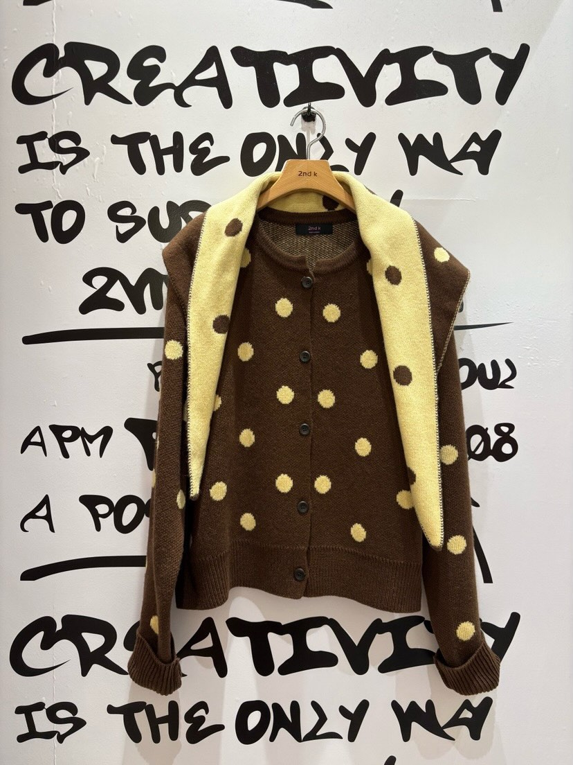 (2026FW) 2ND K - CARDIGAN WITH SCARF