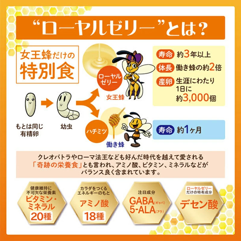 日本製 蜂王漿+GABA 睡眠肌彈力錠｜深層好眠+提升肌膚彈性 (60粒裝)