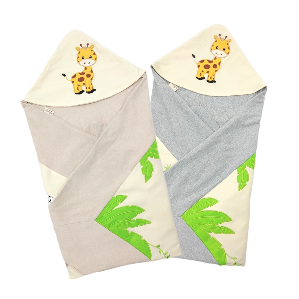 Trendyvalley Organic Cotton Baby Wrapper Baby Blanket 2 In 1