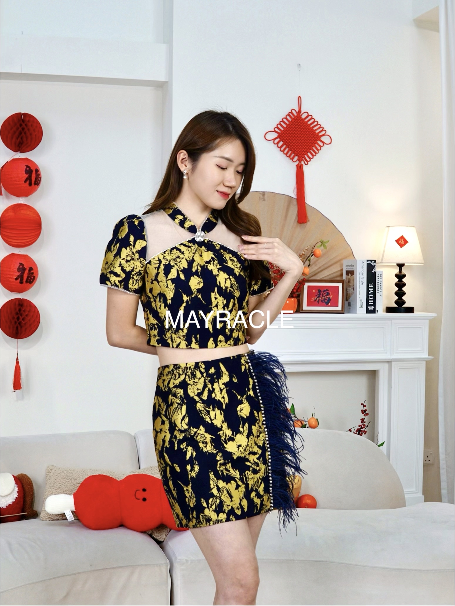 [PRE-ORDER] CNY 2027 Shen (盛) Top + Skort Set