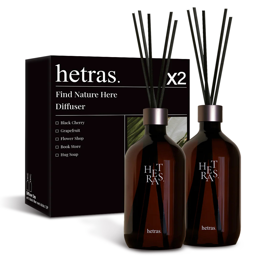 【預訂】 HETRAS Premium 室內香氛擴香瓶 500ml x 2pcs