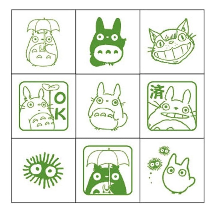龍貓 My Neighbor Totoro 宮崎駿 日本製 Beverly 迷你 木製 印仔 套裝 (CK9-003)