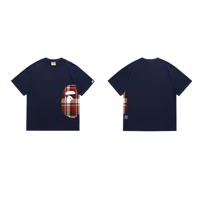 Bape Check Big Ape Head Tee