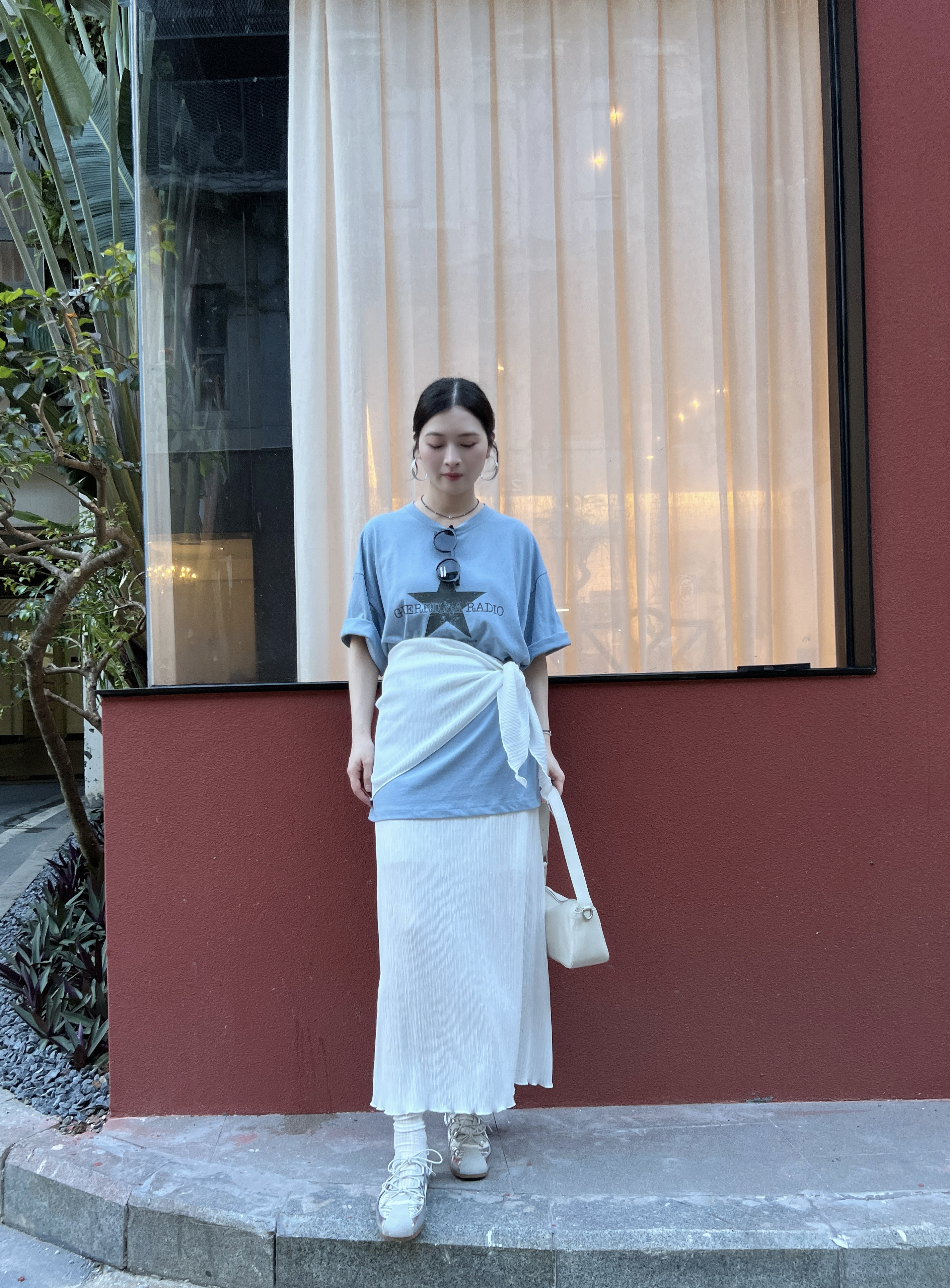 P66 洗水棉星星Tee