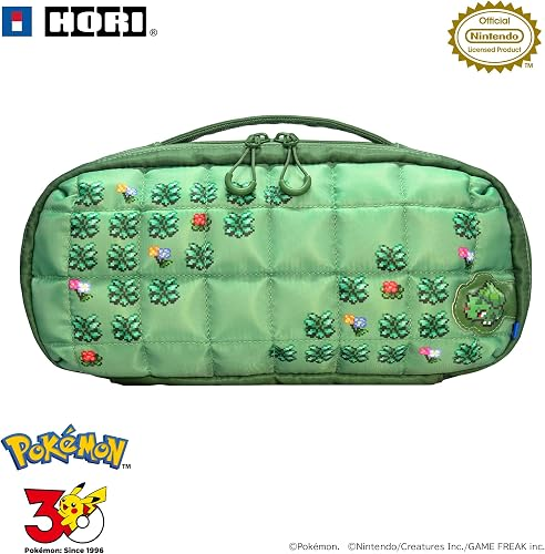 【預售 9月】SW2 HORI 中容量泡芙包 [寶可夢像素風綠] / Medium Capacity Puff Bag [Pokemon Pixel Art Green] NSX-192 PO0975