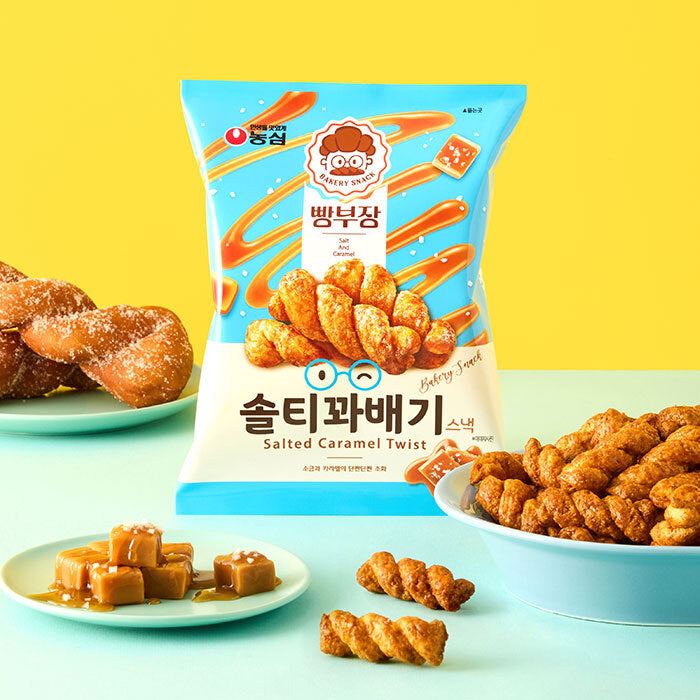 韓國🇰🇷直送✈️農心 海鹽焦糖扭紋脆餅55g
