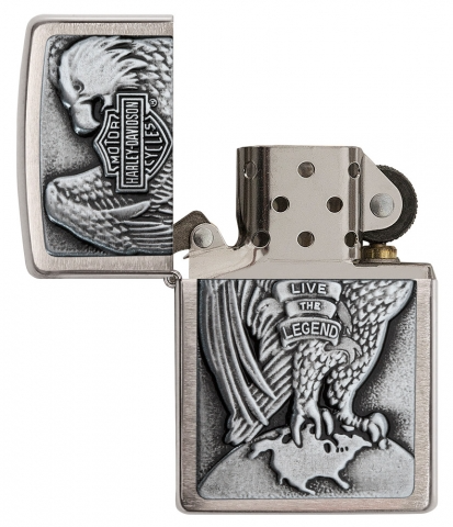 Zippo 200HD.H231 鷹徽章 哈雷戴維森 Harley-DavidsonR Live The Legend Emblem