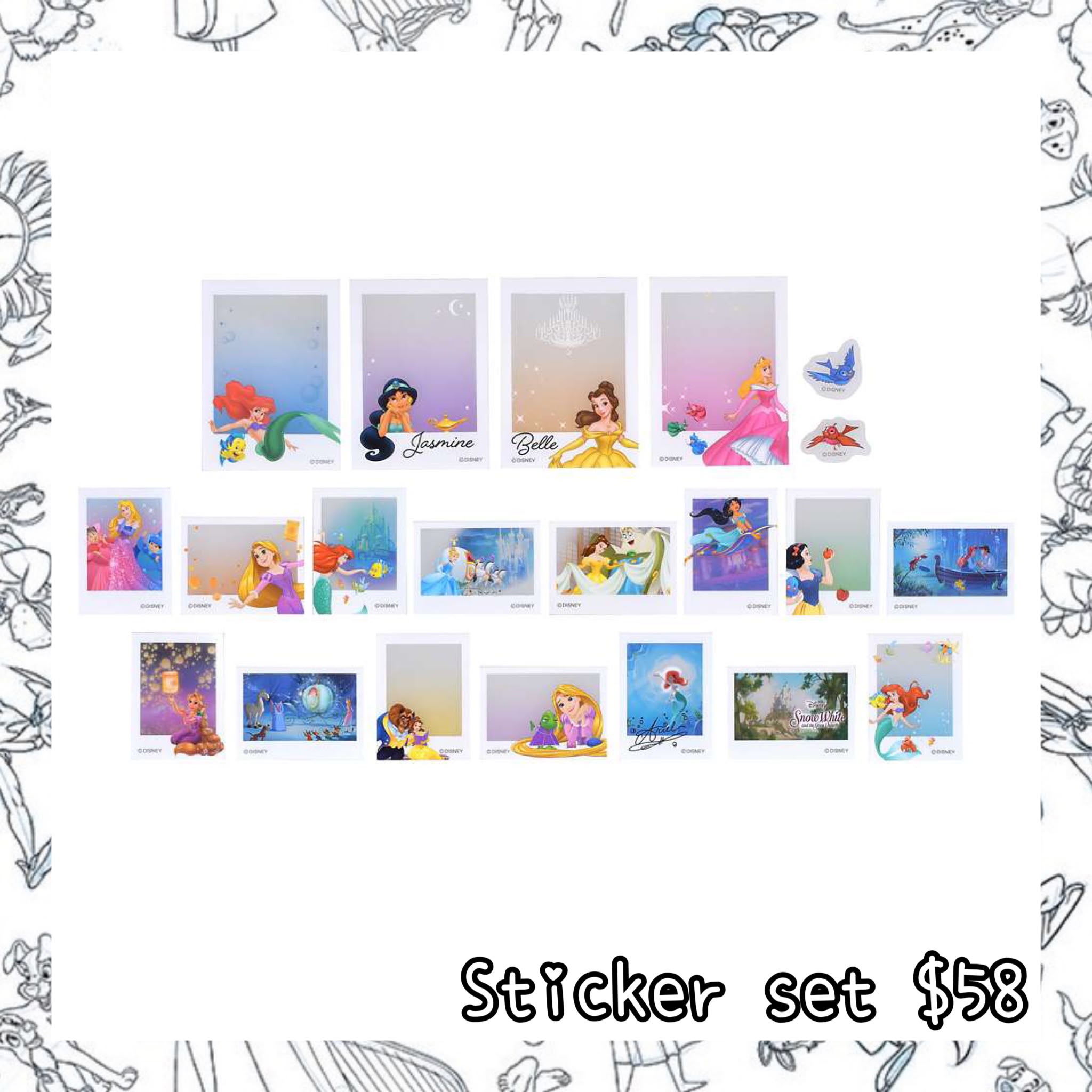 ：日本：STICKER COLLECTION STICKER SET