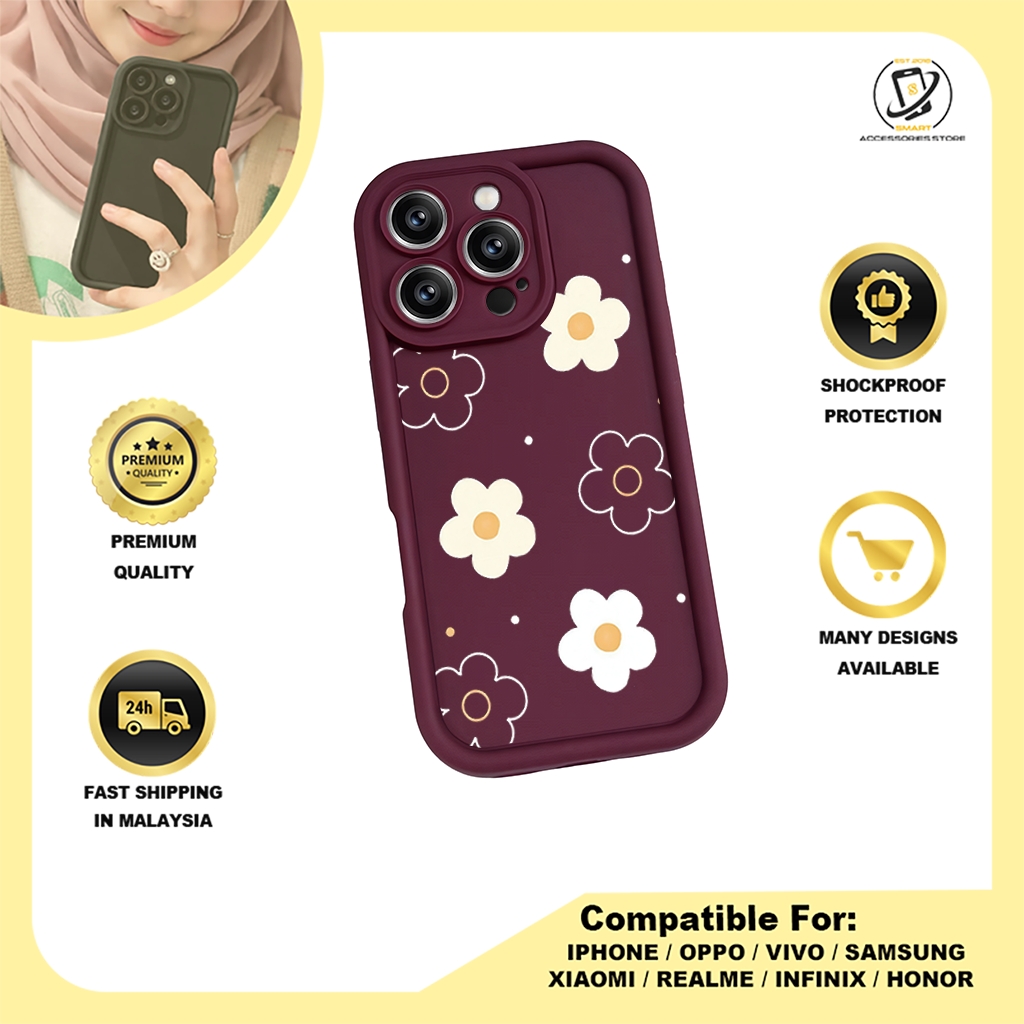 TPU DESIGN CASE PHONE FOR SAMSUNG - DESIGN FLOWER A5