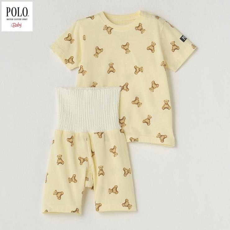 🇯🇵限量預訂 日本直送🇯🇵Polo Baby三色小熊滿印短袖包腹家居服上下套裝
