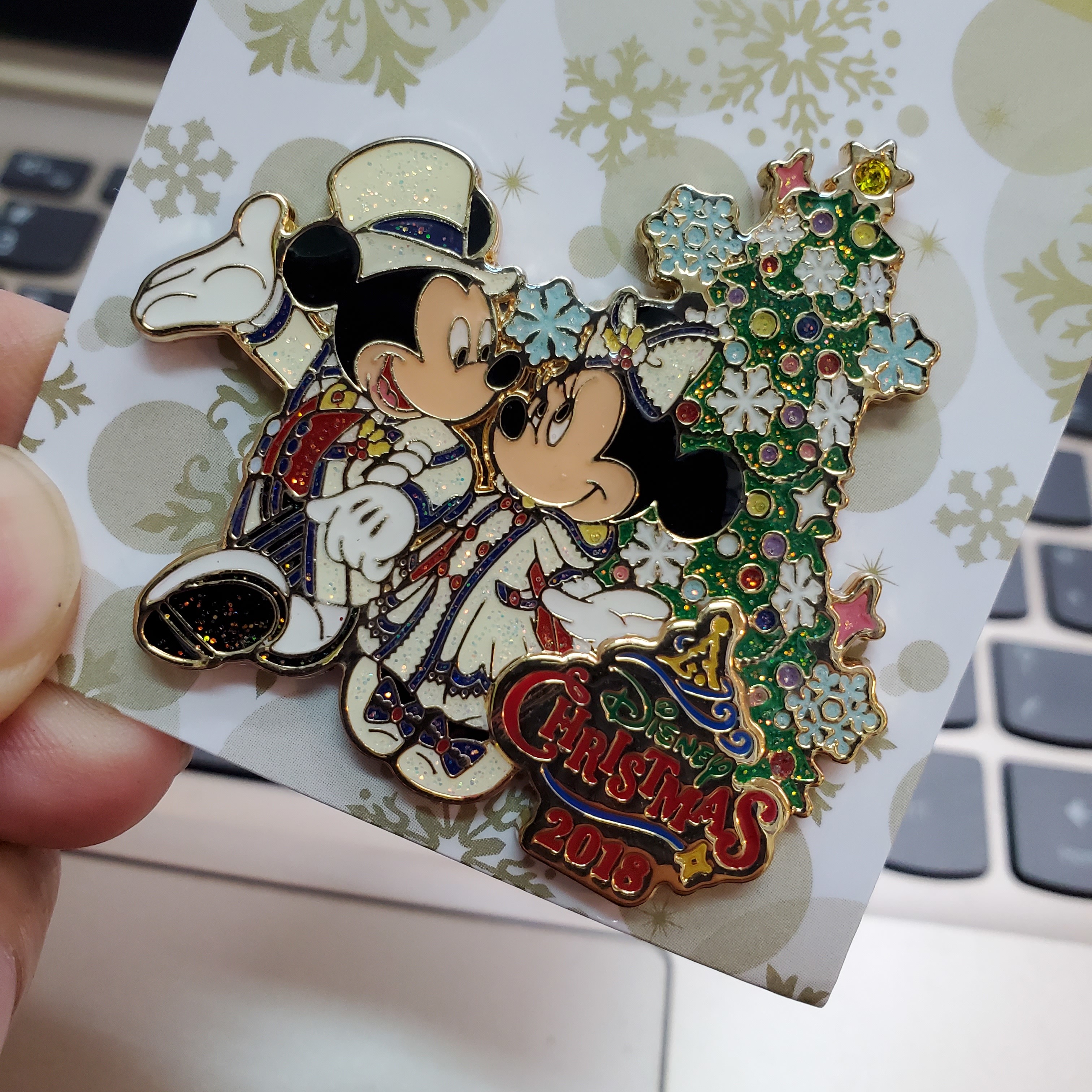 [現貨] [東京迪士尼樂園] 米奇米妮 徽章 {TF210410D}