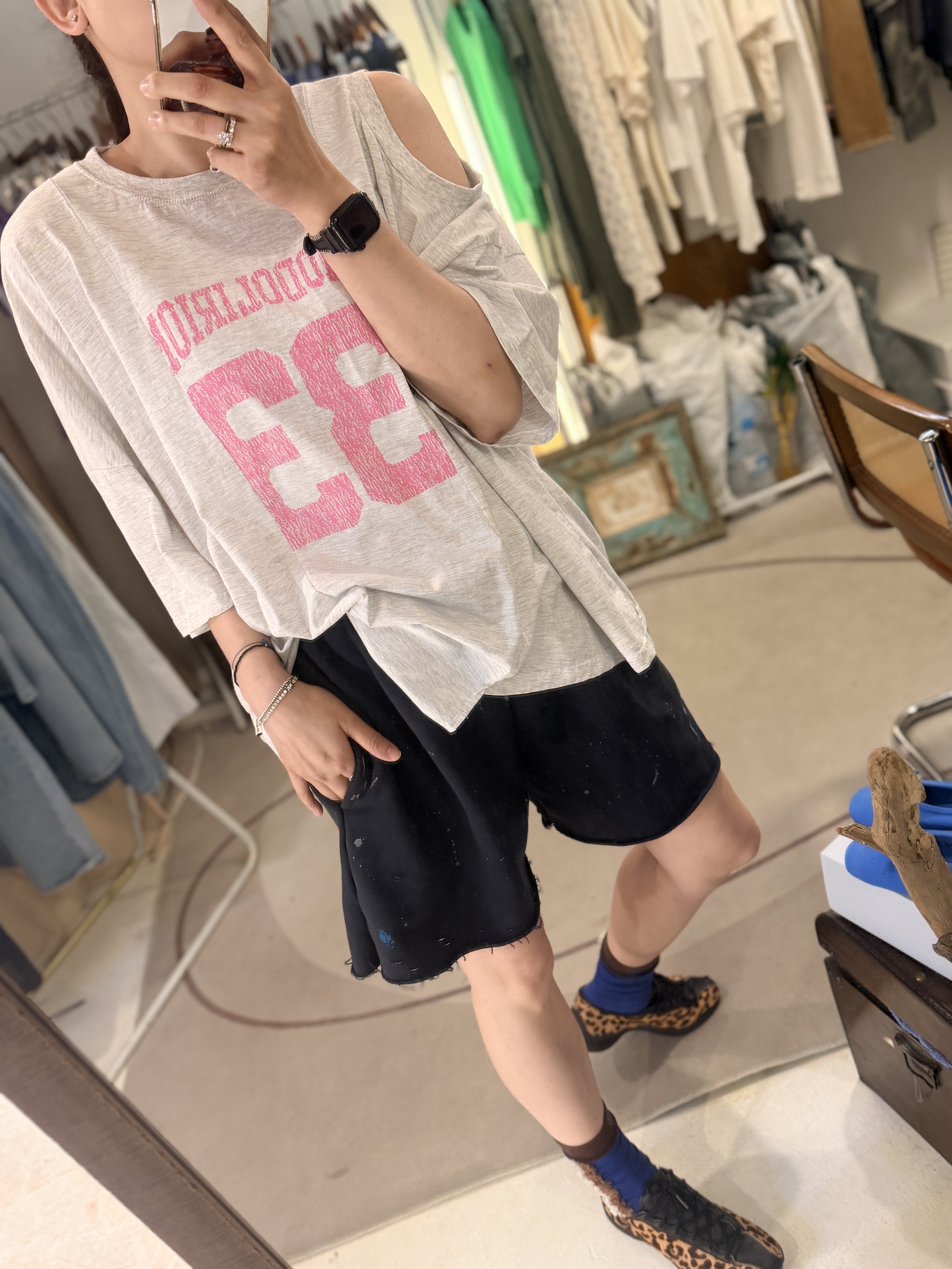 33 printed loose tee