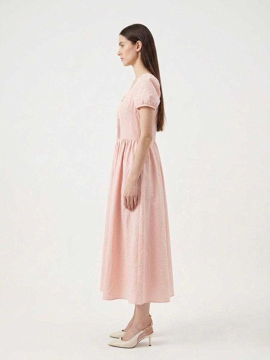 W6196 - Aria Drop-Waist Dress