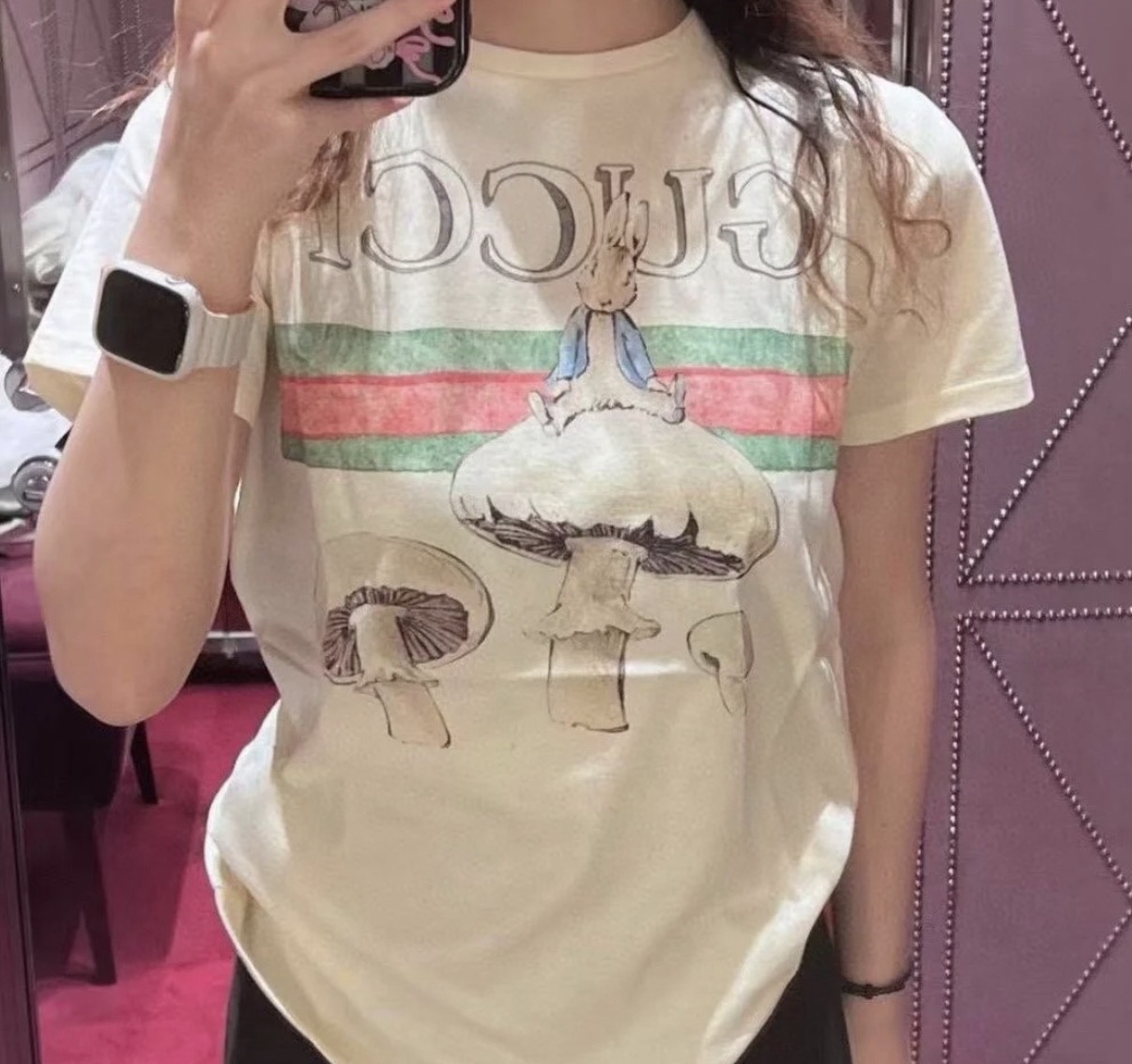 Gucci kids Peter rabbit 限定版 蘑菇Tee