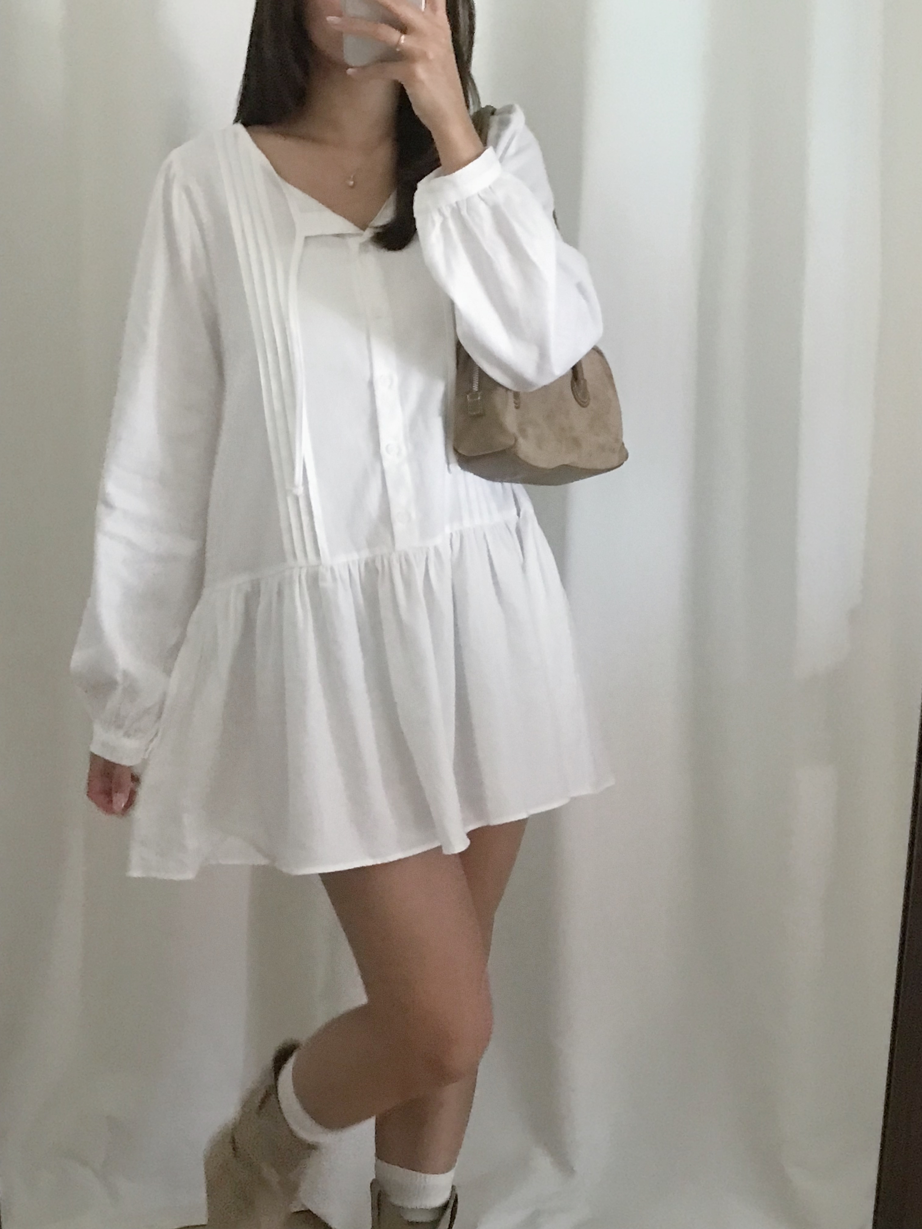 法式洋氣傘傘連身裙(兩色入)