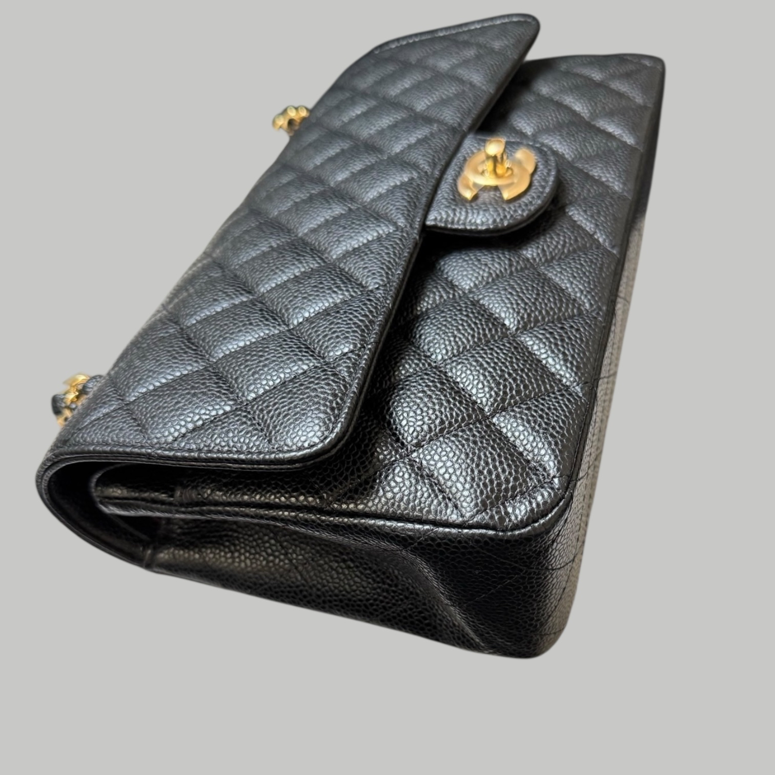 Chanel Caviar CF25 荔枝枝金扣