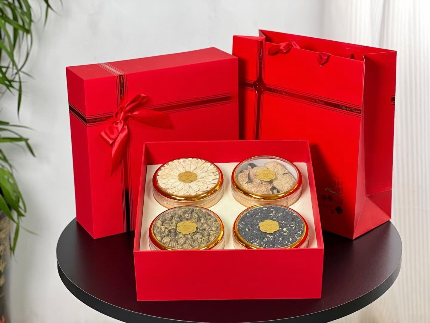  中秋節送禮首選 🎁『禮遇』四拼滋補禮盒，一份禮藏四重心意～​ ✨西洋參+陳皮+石斛+黑枸杞 
