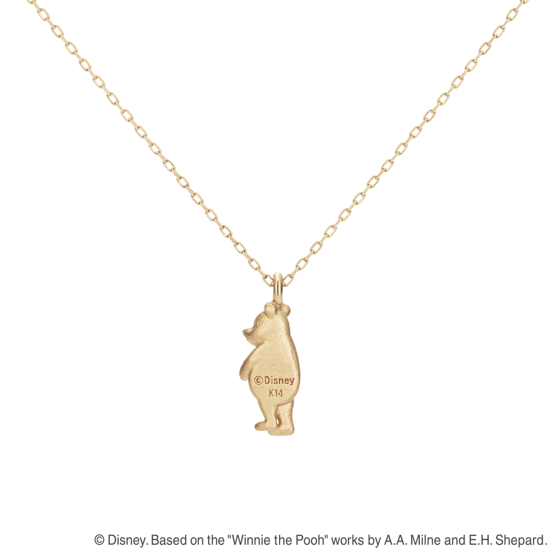 📦訂購 日本限定 Disney × K.UNO 迪士尼 My Treasure Winnie the Pooh 小熊維尼 K14金頸鏈