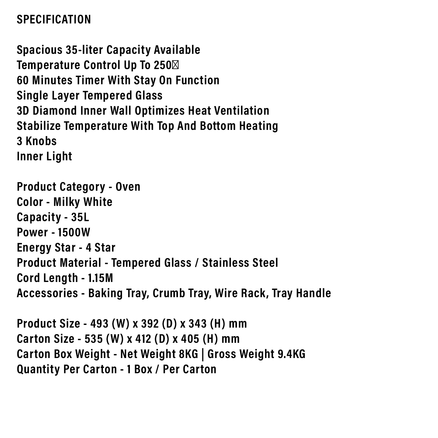 Faber 35L Electric Oven FEO IVORY 363