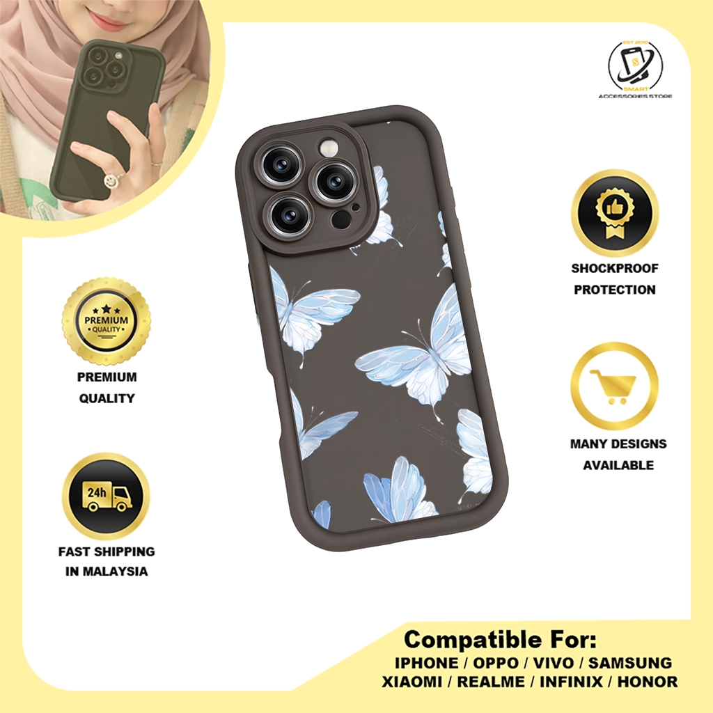TPU DESIGN CASE PHONE FOR INFINIX - DESIGN BUTTERFLY B