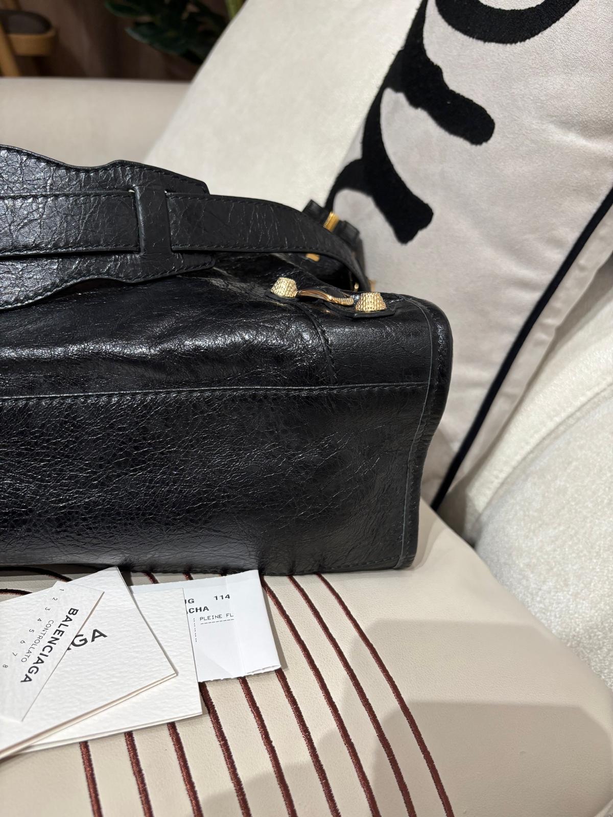 Balenciaga City Medium 黑色金扣 100%Authentic, 95%New ✅Mirror ✅Dust bag