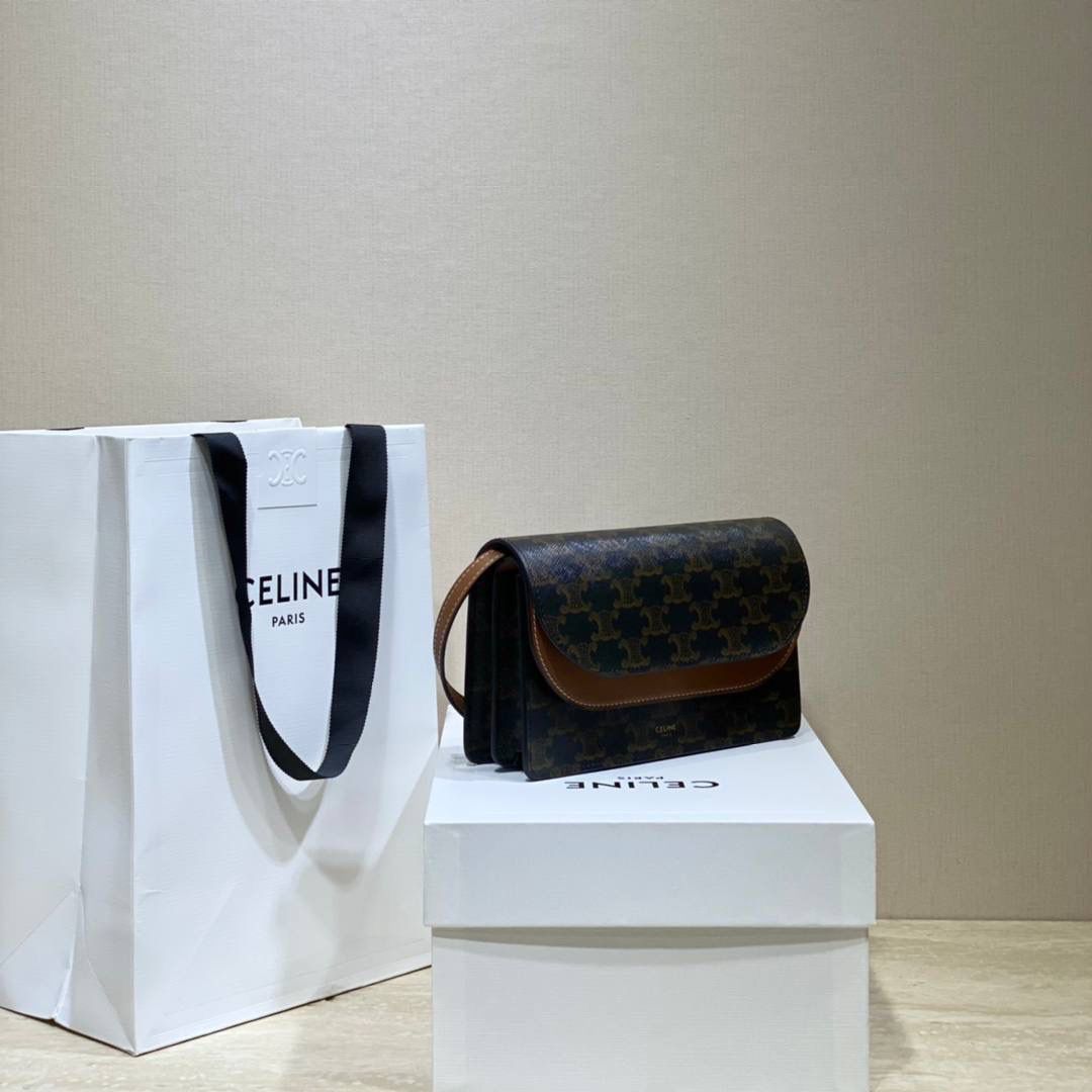 🔥大货实拍图 𝗖𝗘𝗟𝗜𝗡𝗘♥𝗖𝗔𝗡𝗩𝗔𝗦 𝗪𝗢𝗖风琴包 型号：10D852 尺寸：20*11.5cm