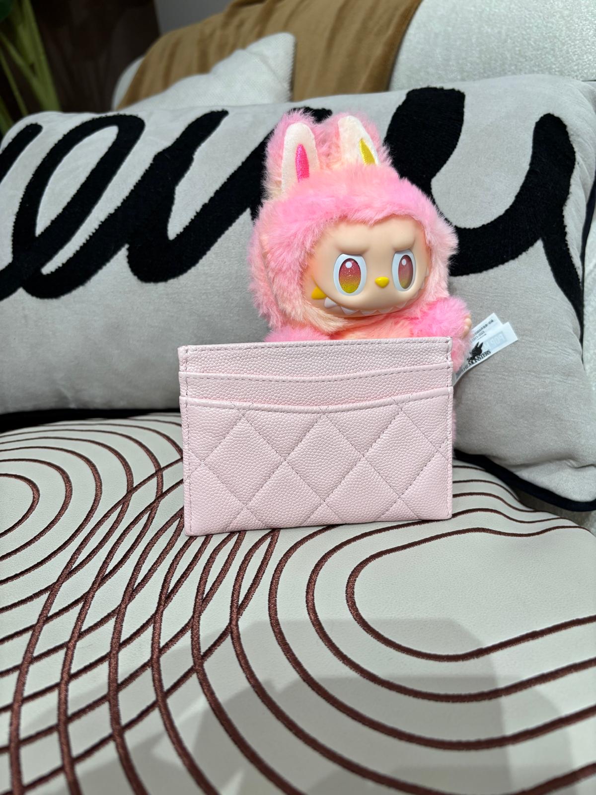 Chanel card holder 荔枝牛皮金扣 98%new ✅晶片✅塵袋