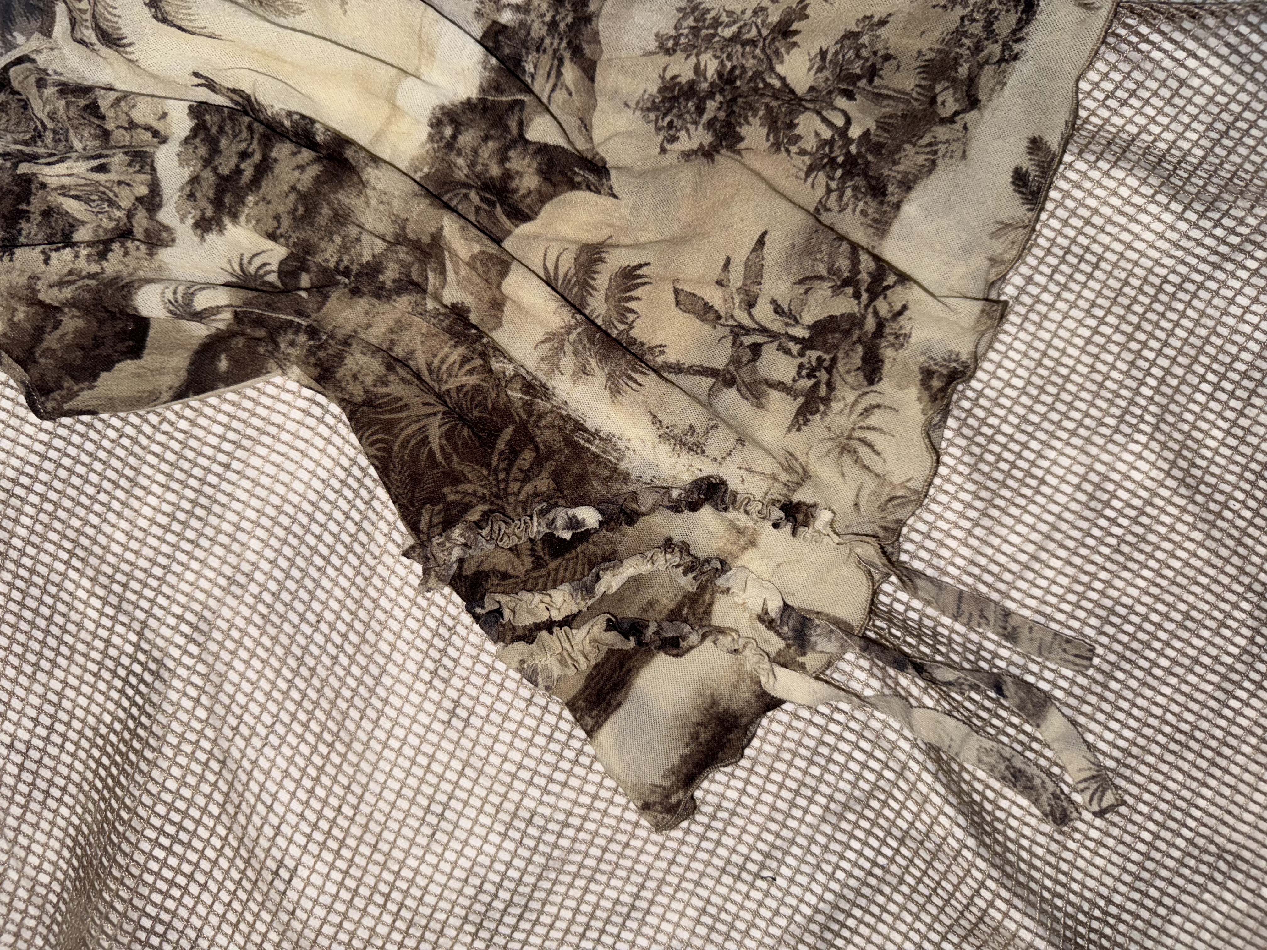 Dirty Sepia Forest Scene Vest