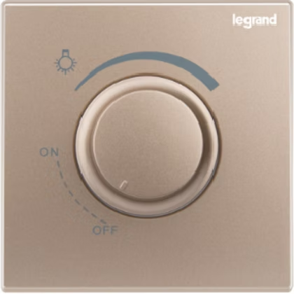 Legrand Galion 玫瑰金 單位 扭旋式光暗掣