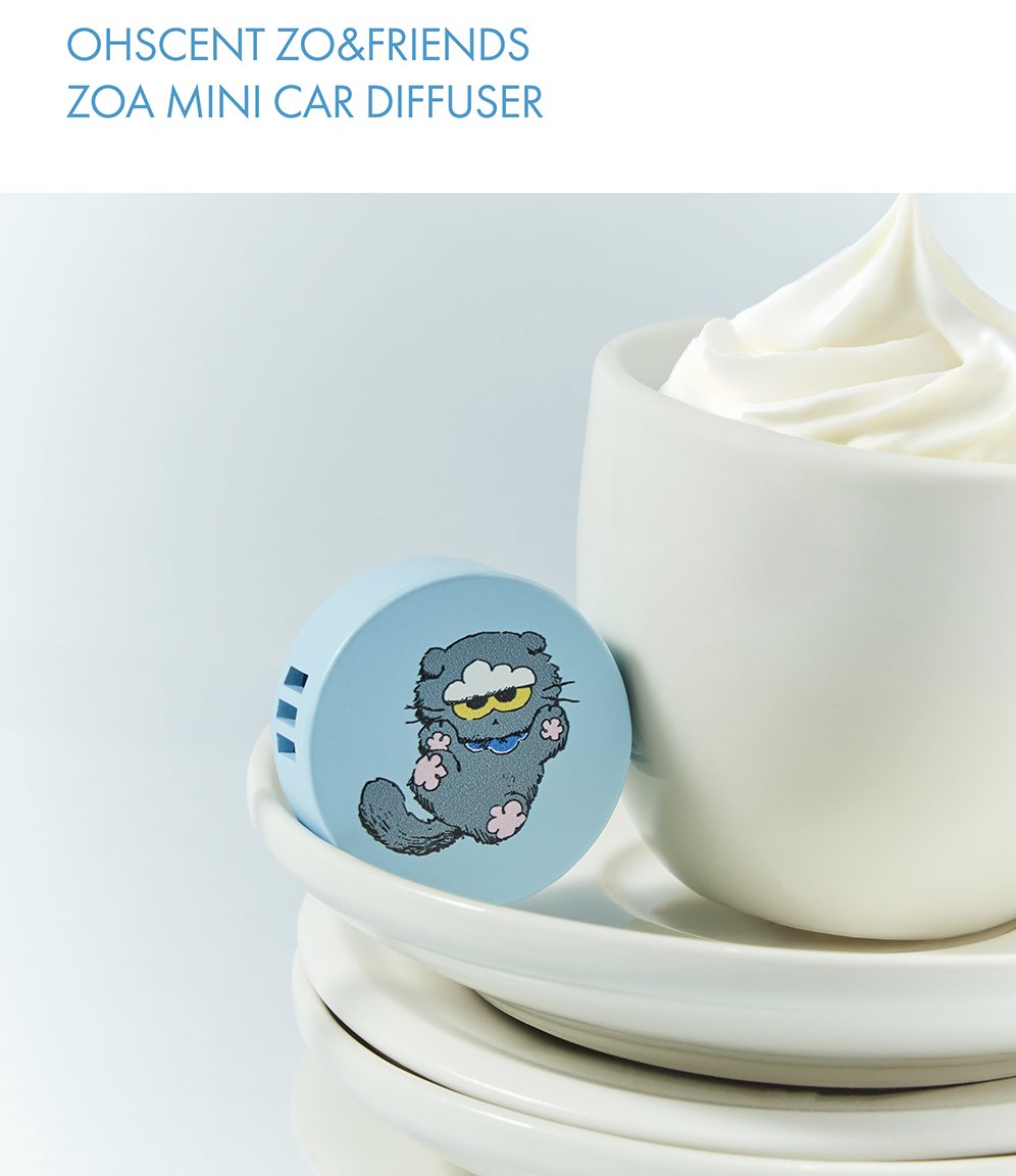 韓國 OHSCENT X  ZO&FRIENDS 乘聯 ZOA 金屬 車用香薰｜Car Freshener