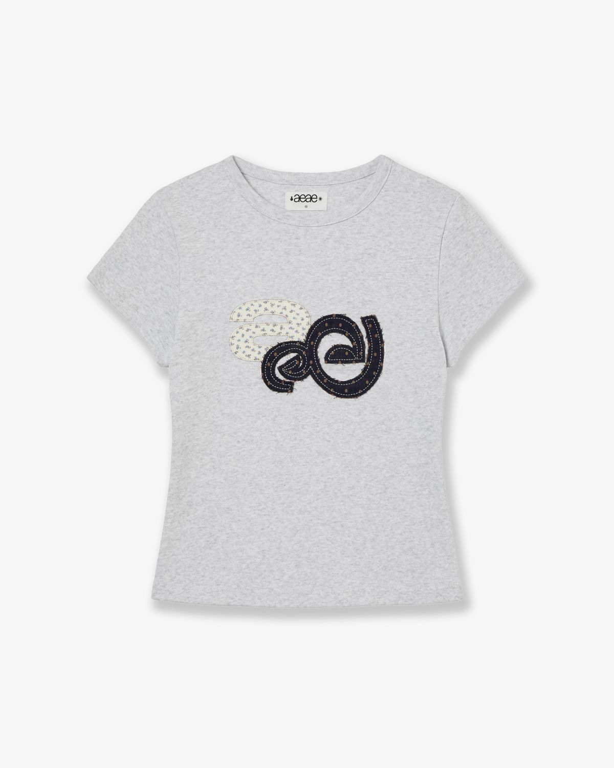 🇰🇷訂購｜aeae 26SS｜APPLIQUE FLOWER LOGO TEE  5色 