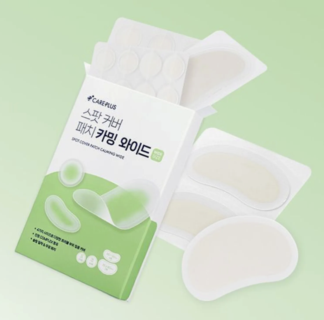 韓國 Careplus 舒緩修護 大面積 痘痘貼  56枚/ 盒｜Spot Cover Patch Calming Wide