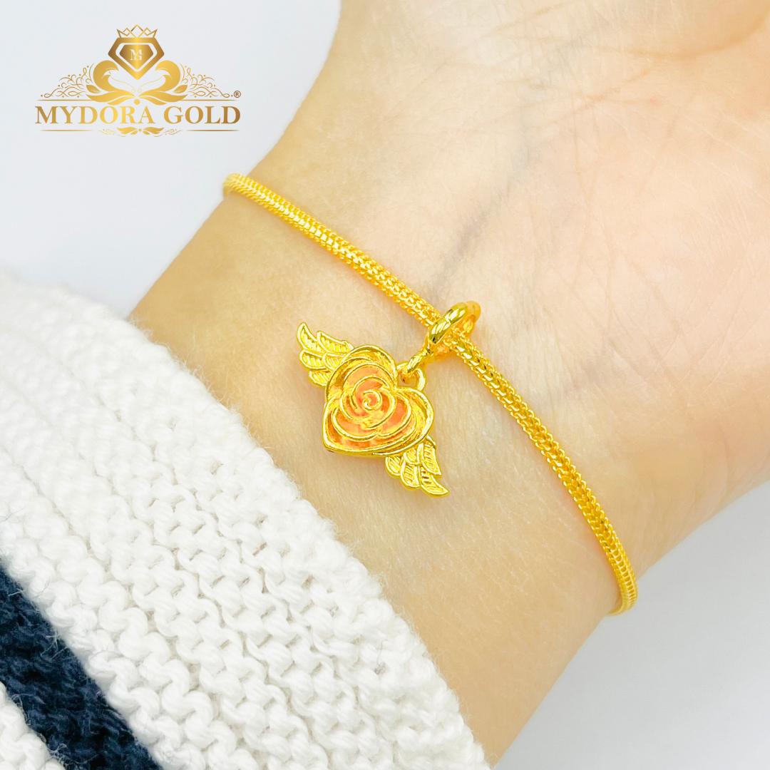 MYDORA Charm Lovely Angel Rose Full Gold (5G) l EMAS 916/22K
