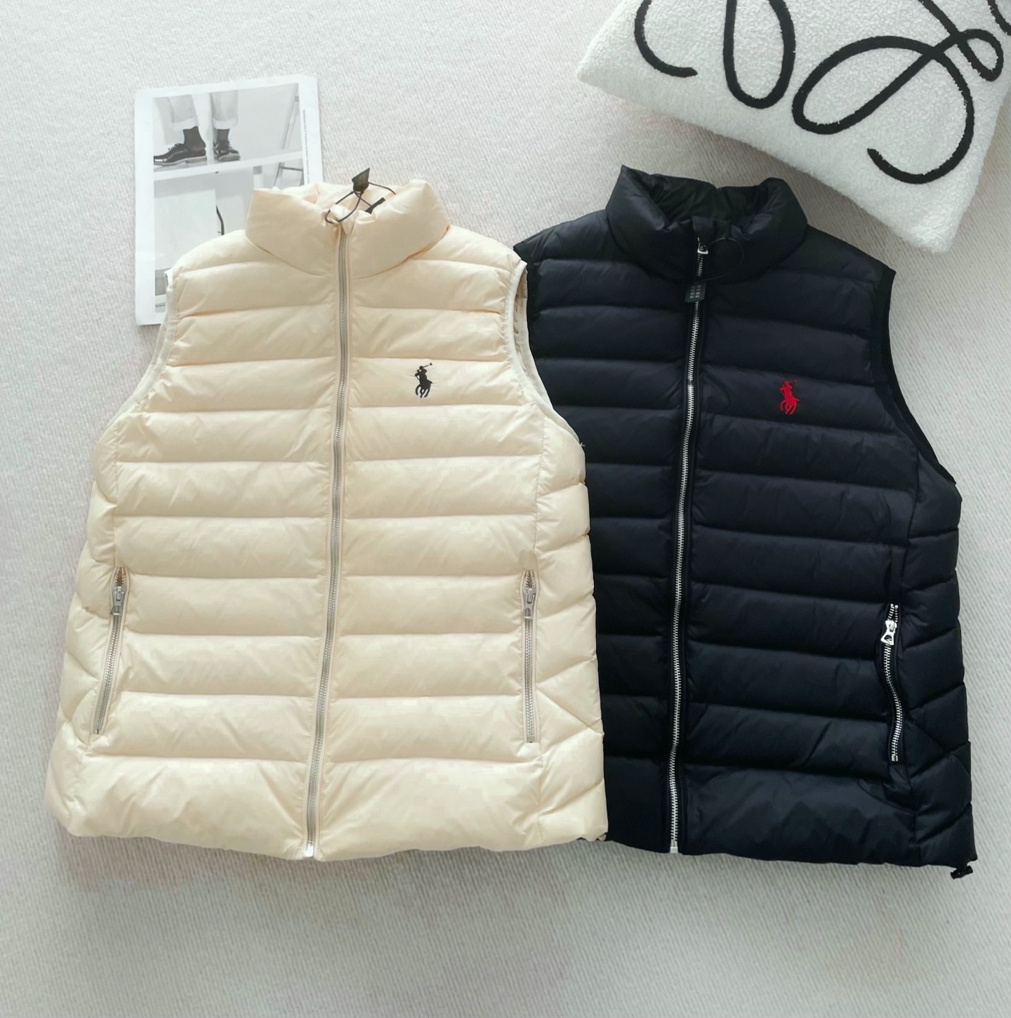 POLO RALPH LAUREN Horse Embroidered Quilted Vest 輕薄排骨羽絨棉背心