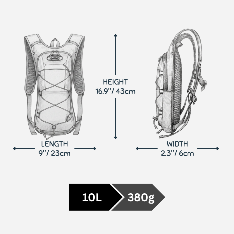 10 L Trekking Backpack / Hiking Backpack / Cycling Backpack
