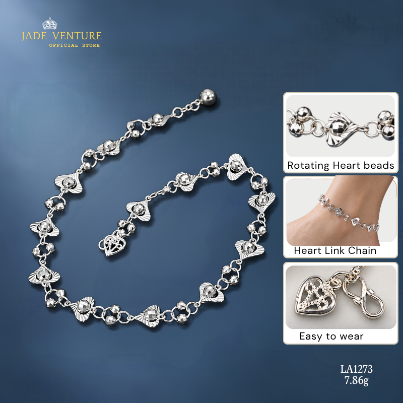 LA1273 Rotating Heart Shape Beads Chain