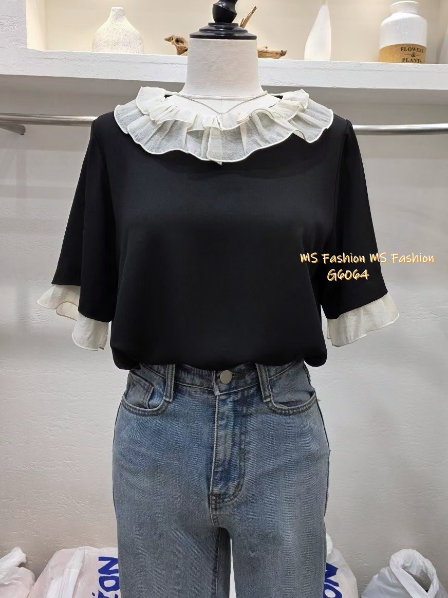 G6064 韓國🇰🇷靚料拼邊top