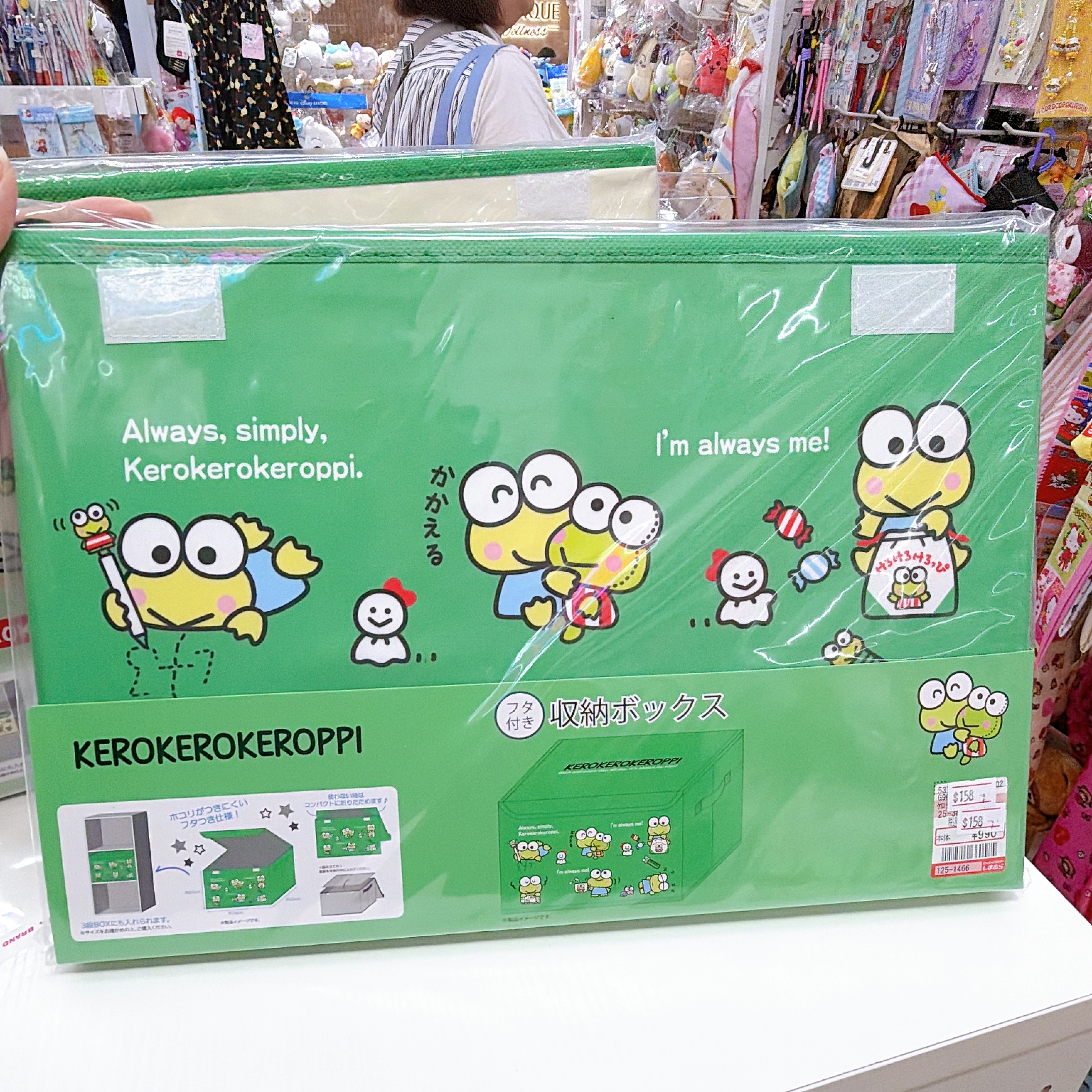 日本直送青蛙仔收納盒 25*38*25cm