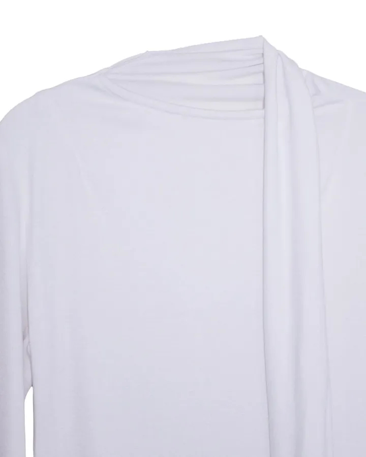 Cotton Tie-neck Long Sleeve