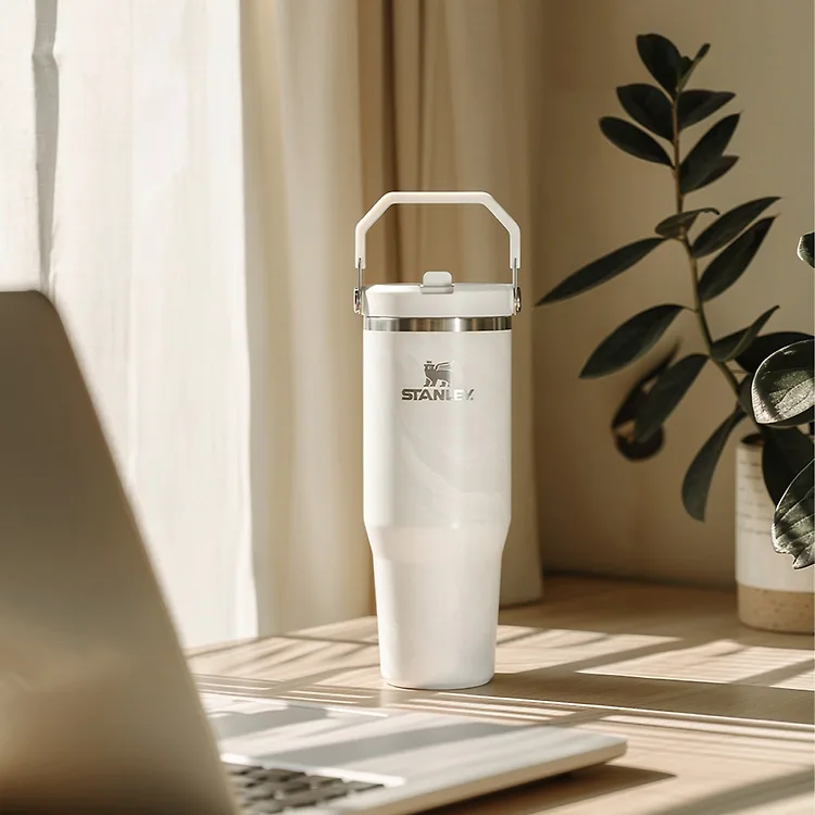 [STANLEY] Iceflow Flip Straw 2.0 Tumbler 887ml - CALACATTA COLLECTION (4色)