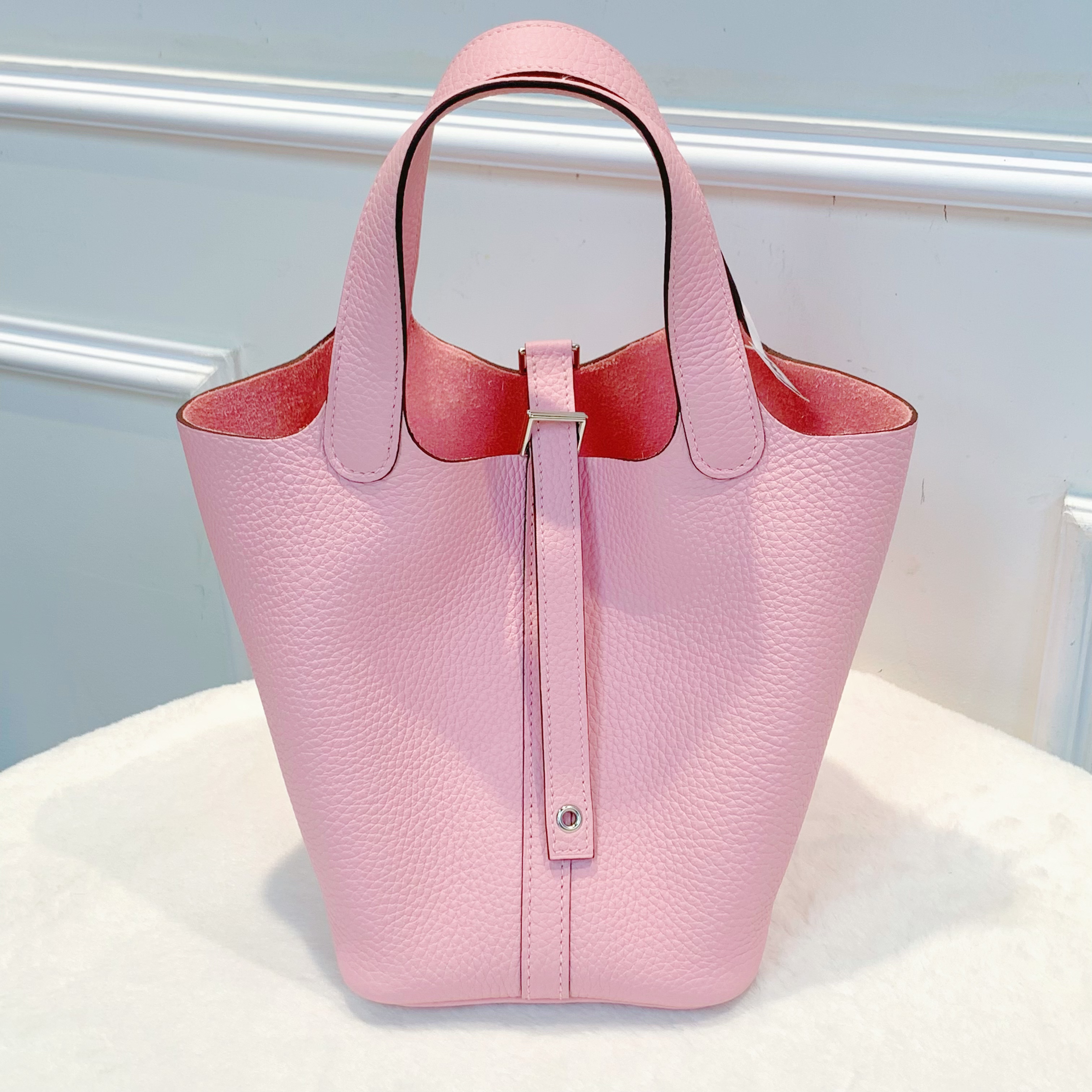 🎀有上海專門店正單💕情人節限定🫧Hermes 櫻花粉Picotin18 